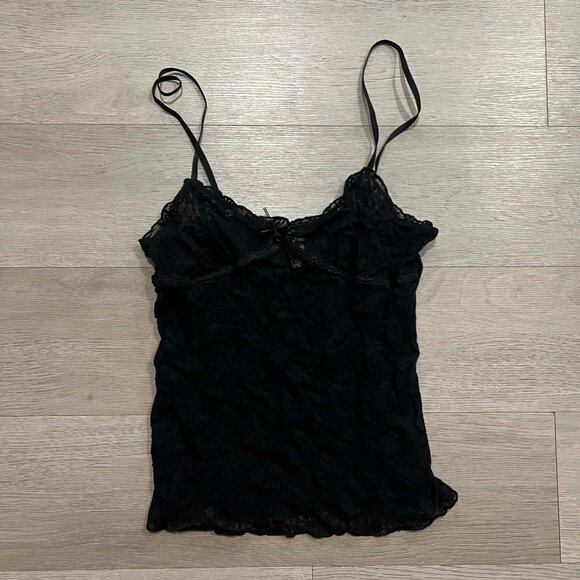 Banana Republic Women's Mesh Sheer Lace See Through Tank Top - Picture 1 of 5